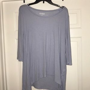 Light blue 3 quarter length sleeves